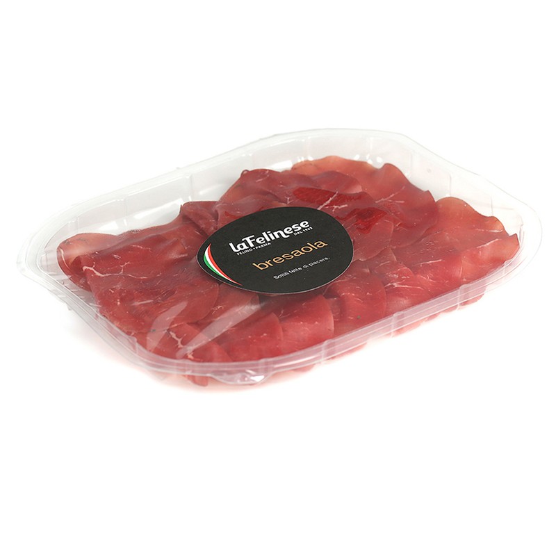 Говядина сыровяленая BRESAOLA нарезка «La Felinese», 100г