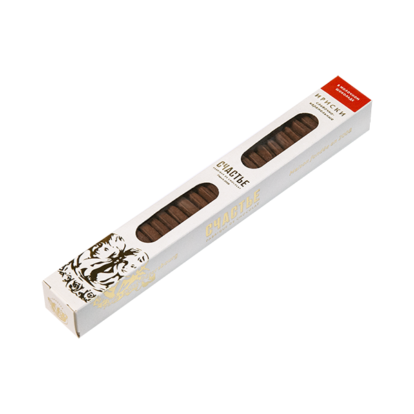 Ириски "СЧАСТЬЕ" сливочно-карамельные в молочном шоколаде, 75г
