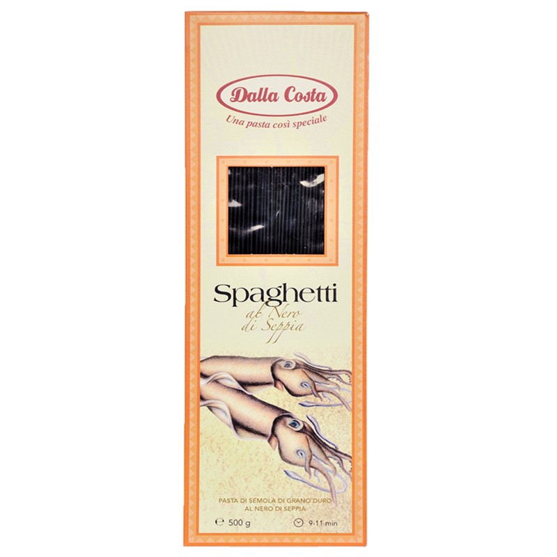 Макароны Спагетти с чернилами каракатицы «Dalla Costa», 500г