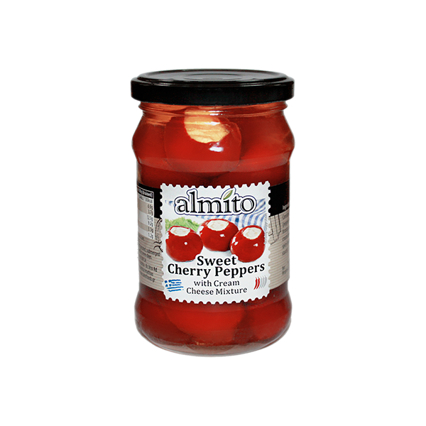 Cладкий перец черри, фаршированный сырным кремом"ALMITO", 320мл