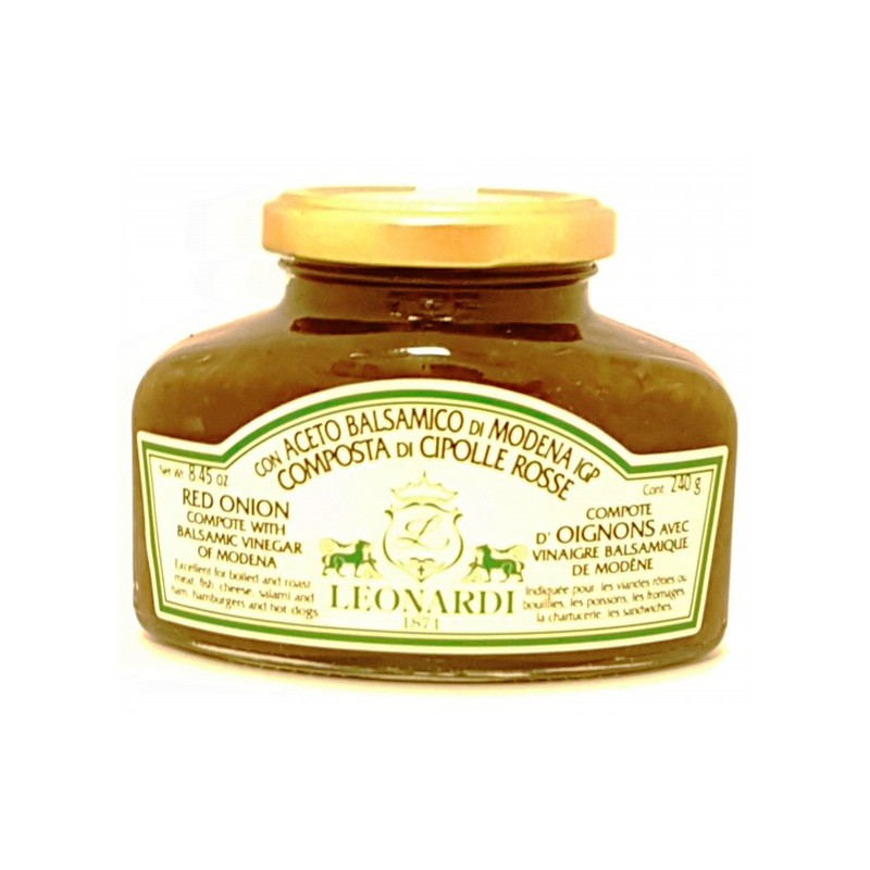 Приправа «Leonardi» из красного лука с бальзамическим уксусом из Модены, 250г