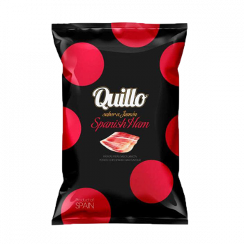 Картофельные чипсы "Quillo" с Иберийским хамоном, без глютена, 130г