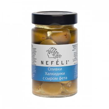 Оливки "NEFELI" с сыром фета, 290г