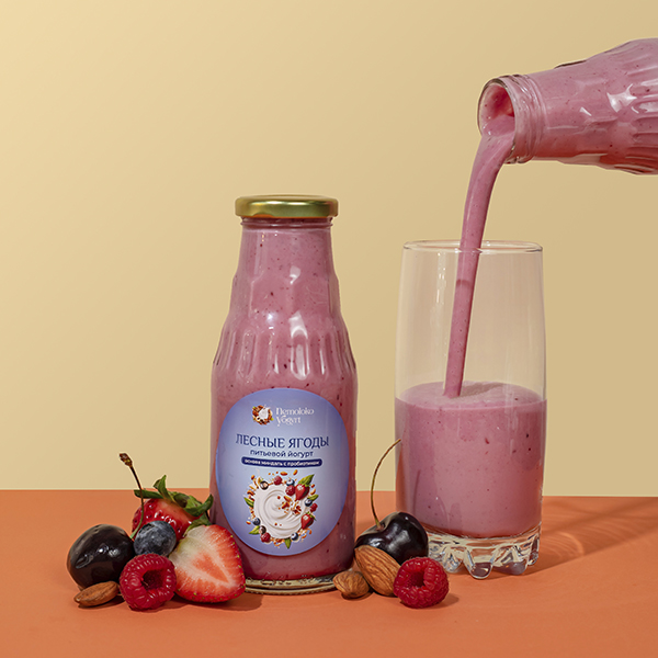 Питьевой Йогурт лесные ягоды "НеМолоко Йогурт", 300мл