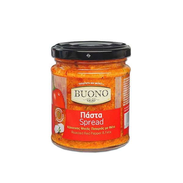 Спред жареного красного перца с сыром Фета "BUONO", 200г.