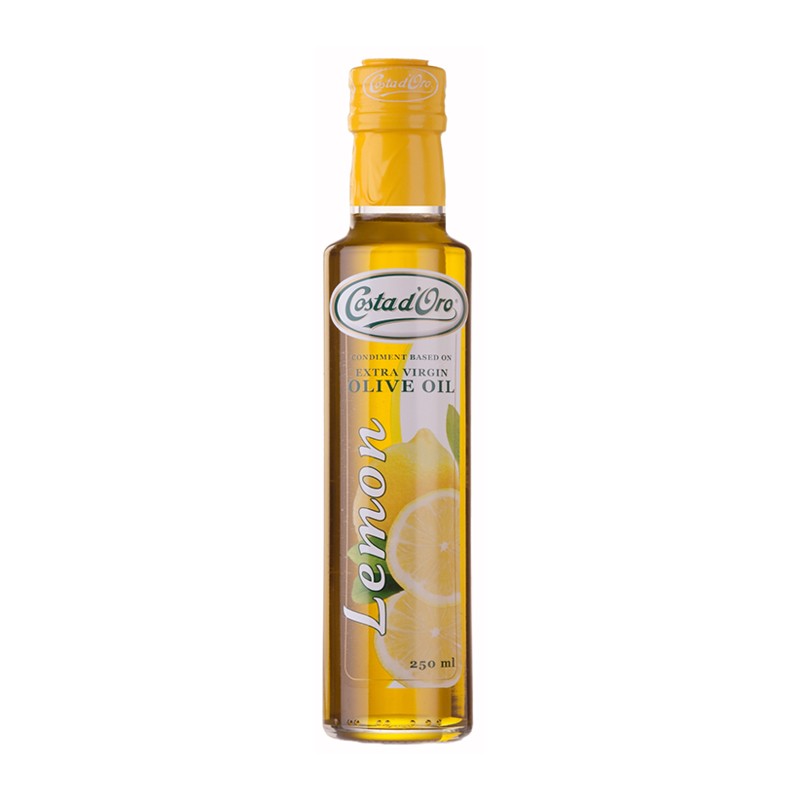 Масло оливковое Extra Virgin «Costa d'Oro» с лимоном, 250мл