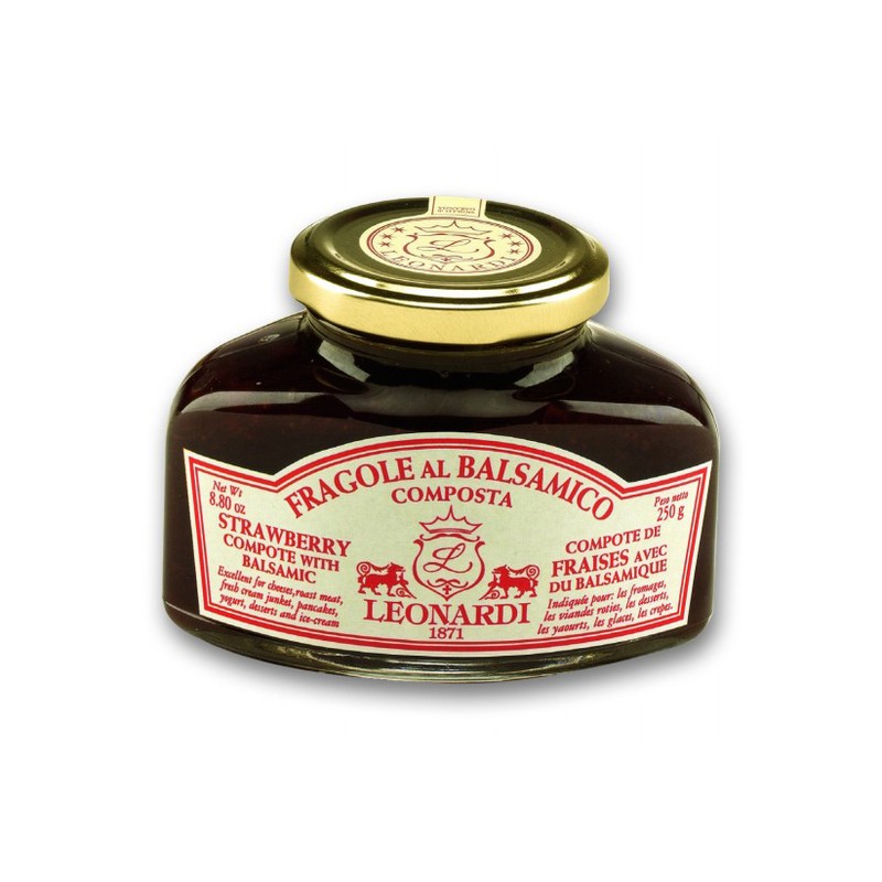 Приправа «Leonardi» из клубники с бальзамическим уксусом из Модены, 250г