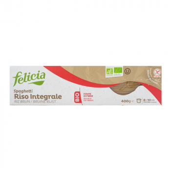 Макароны из коричневого цельнозернового риса Спагетти «Felicia», без глютена, 400г