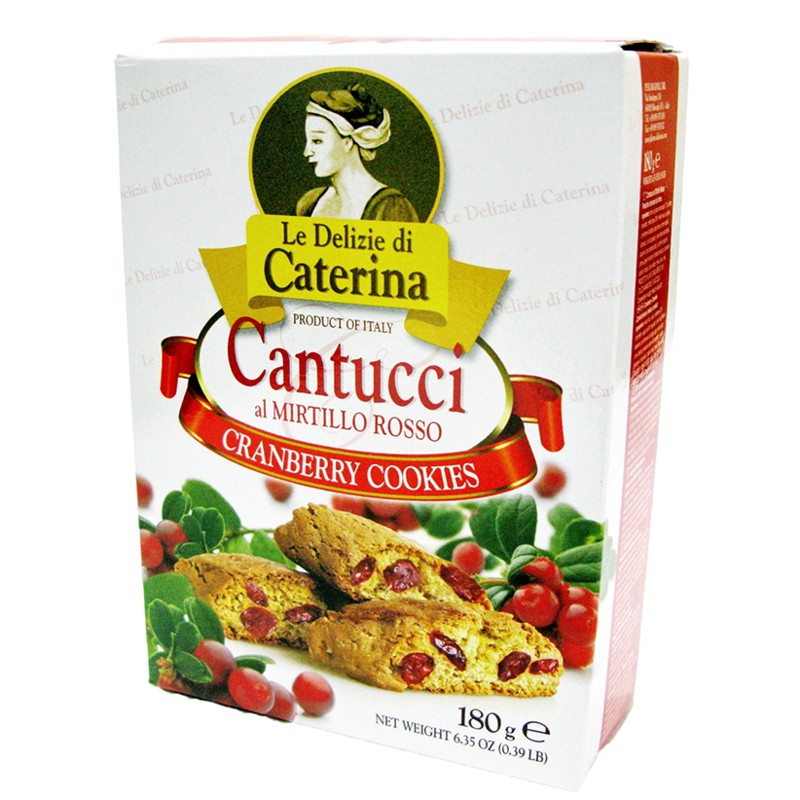 Печенье «Le Delizie di Caterina» Кантуччи с клюквой, 180г