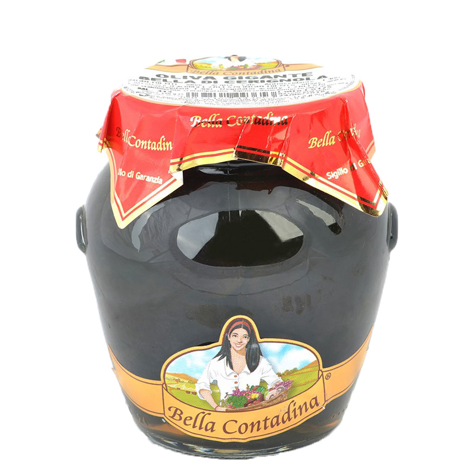 Оливки Гигант черные "Bella Contadina" 290 г