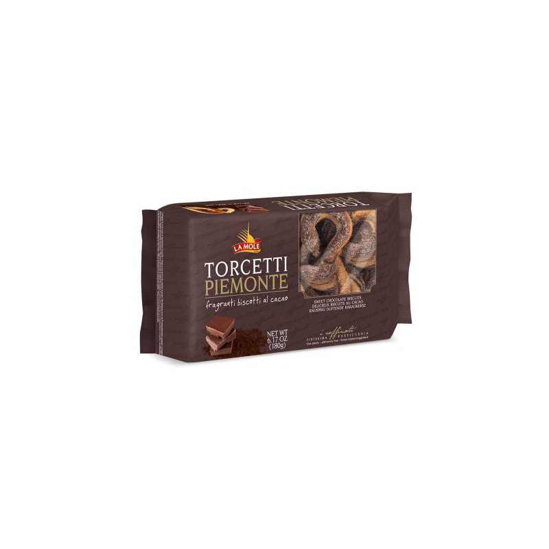 Печенье Торчетти с шоколадом LA MOLE, 180г