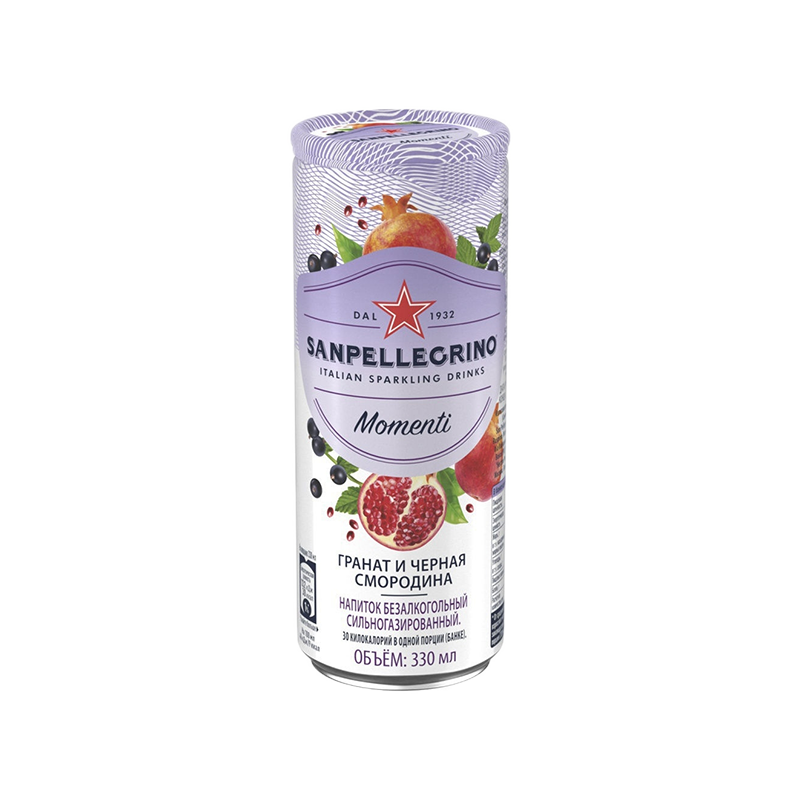 Напиток Sanpellegrino гранат и черная смородина, 330 мл