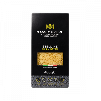 Макароны из кукурузы и риса «Маssimo Zero», Стеллине (звездочки), без глютена, 400г