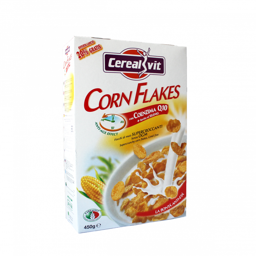 Кукурузные хлопья CerealVit с коэнзимом Q10, 450г