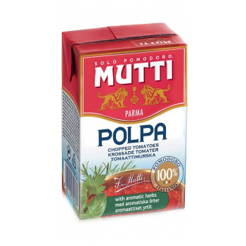 Томаты резаные кубиками с пряными травами «MUTTI», 390г