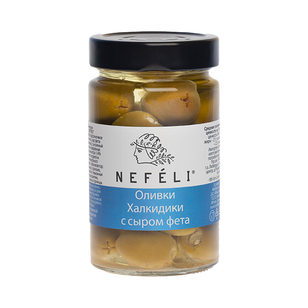 Оливки "NEFELI" с сыром фета, 290г