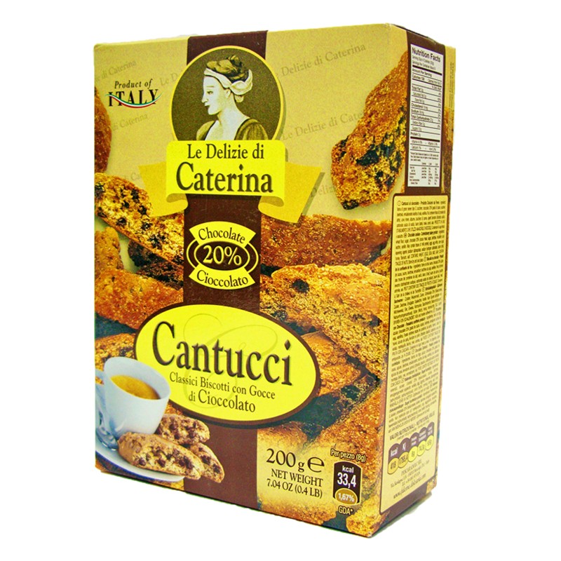 Печенье «Le Delizie di Caterina» Кантуччи с добавлением шоколада, 200г