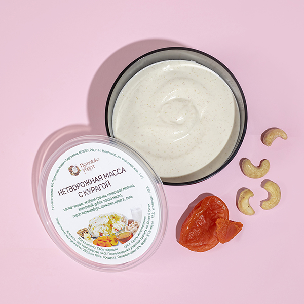 Нетворожная масса с курагой "НеМолоко Йогурт", 200г