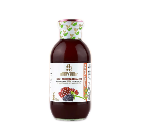 Сок гранат и виноград Изабелла ORGANIC "Georgia's Natural", 300мл