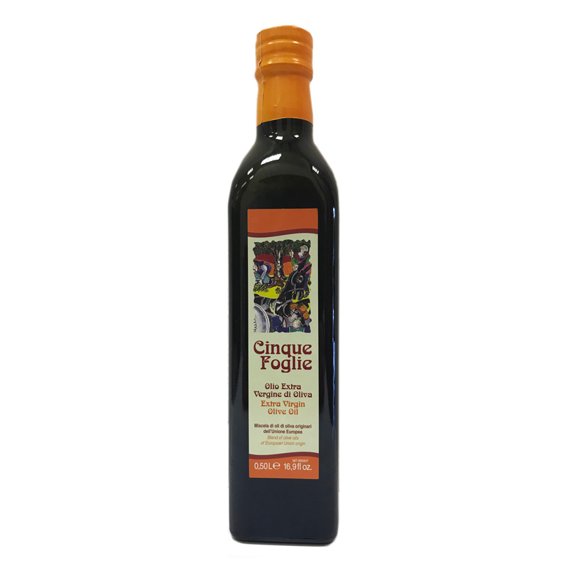 Масло оливковое Extra virgin «Cinque Foglie» , 500мл